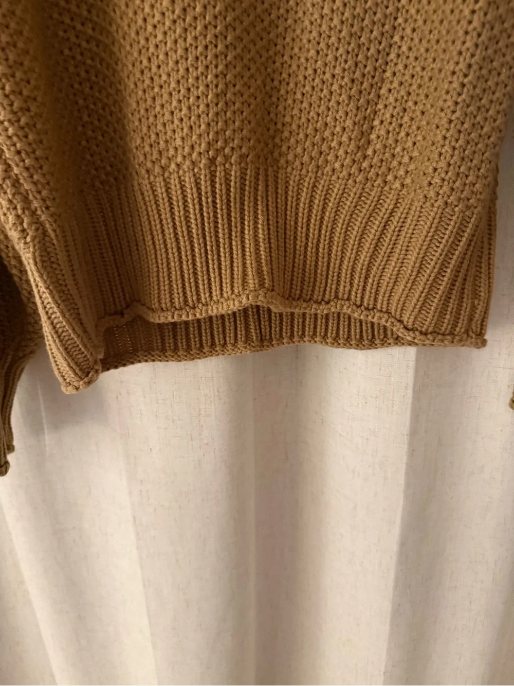Amazon Women's Chunky Cowl Neck Sweater - Camel Brown